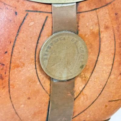 LOT 109: Wool Alpaca, Chilean Gourd Tea Cup w/ Filtered Straw, Corno Gobbo Ornament & More