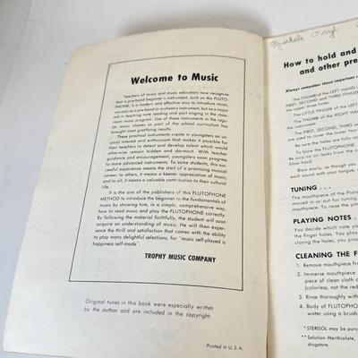 LOT 118: Vintage Flutophone, Mattel Strum-Fun Getar, LL Bean Log Cabin Building Set & More