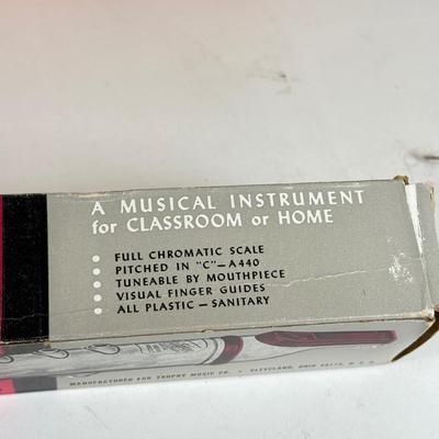 LOT 118: Vintage Flutophone, Mattel Strum-Fun Getar, LL Bean Log Cabin Building Set & More