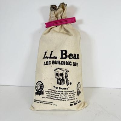 LOT 118: Vintage Flutophone, Mattel Strum-Fun Getar, LL Bean Log Cabin Building Set & More