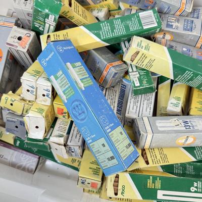 LOT 120: Collection of Small Flourescent Light Bulbs
