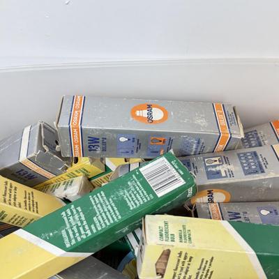 LOT 120: Collection of Small Flourescent Light Bulbs