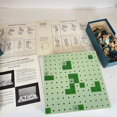 LOT 122: Vintage Games: Feudal, Dominoes, Castle Risk & More