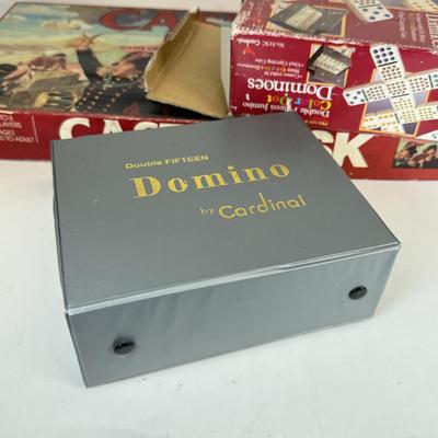 LOT 122: Vintage Games: Feudal, Dominoes, Castle Risk & More