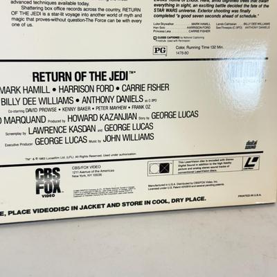 LOT 127: Star Wars Original Trilogy on Laser Disc