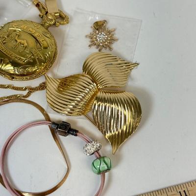 LOT 131: Camel Cigarette Pocket Watch w/ Rings, Pins & More