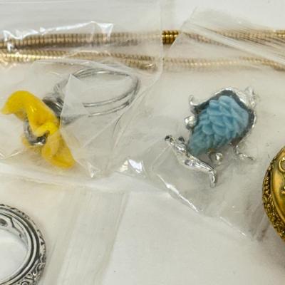 LOT 131: Camel Cigarette Pocket Watch w/ Rings, Pins & More