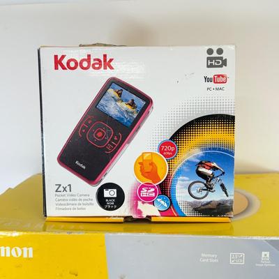 LOT 136: Canon Selphy CP770 Printer, Kodak & RCA Sport Cameras