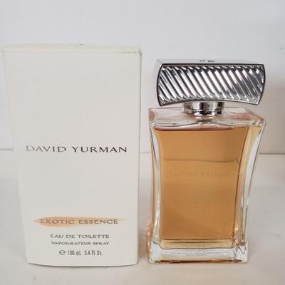 LOT 147: David Yurman Exotic Essence 3.4 oz (Full) & Classic Eau de Parfum (Nearly Empty)