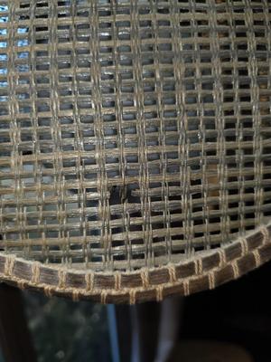 Wicker hanging lamp