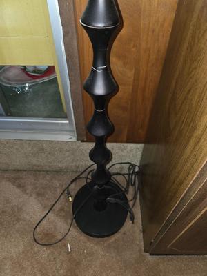 Black floor lamp