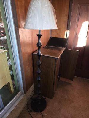 Black floor lamp