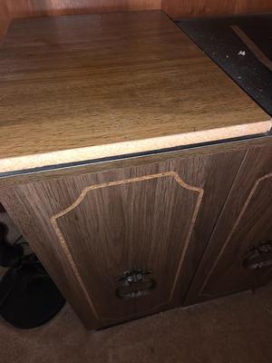 Vintage cabinet with fold out