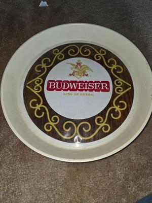 Budweiser serving tray