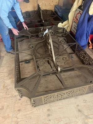 Sale Photo Thumbnail #69: Antique 4' x 6' Decorative Hotel Light Fixture 