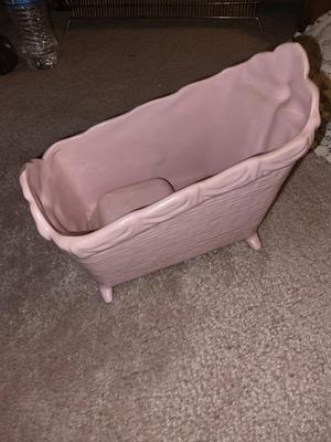 Pink musical flower pot.