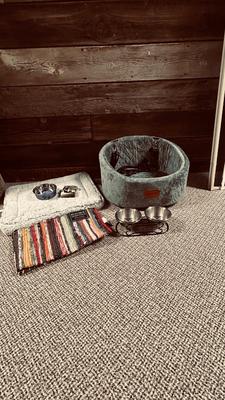 NEW LEAL CHUM DOG CAR SEAT, TOP PAW SLEEPING MAT, NEW RETRACTABLE LEASH AND MORE