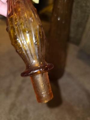 Amber decanter bottle¹