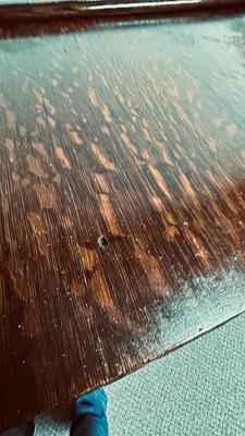 ANTIQUES SIDEBOARD OR BUFFET WITH 3 DRAWERS AND 2 DOOR CABINET ON CASTERS