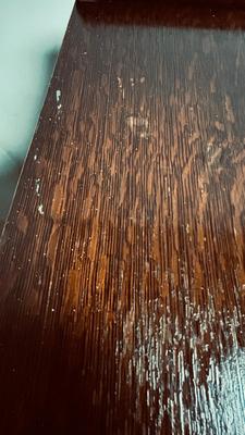 ANTIQUES SIDEBOARD OR BUFFET WITH 3 DRAWERS AND 2 DOOR CABINET ON CASTERS