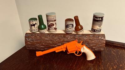 VINTAGE WILD WEST ELECTRONIC TARGET SHOOTING TOY SET