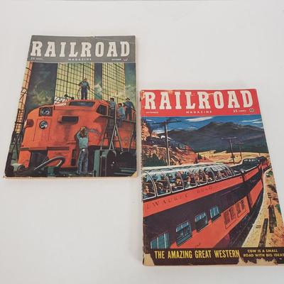 LOT 159: Vintage Railroad Magazines, Mickey & Goofy Comics, Man on the Moon Time Magazine