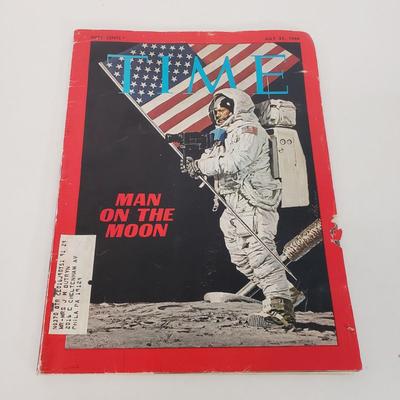 LOT 159: Vintage Railroad Magazines, Mickey & Goofy Comics, Man on the Moon Time Magazine