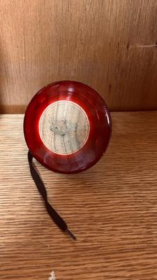 MINI JELLY BELLY BEAN MACHINE, RIVER BOAT PENCIL SHARPENER AND A WOODEN TOP