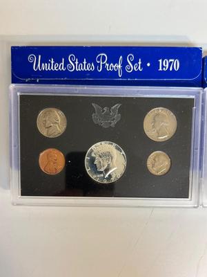 1970 & 1971 UNITED STATES MINT PROOF SETS