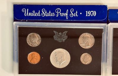 1970 & 1971 UNITED STATES MINT PROOF SETS
