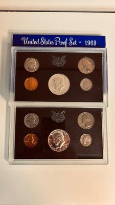 1968 & 1969 UNITED STATES MINT PROOF SETS
