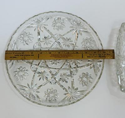 Sale Photo Thumbnail #54: Round platter made by Anchor Hocking, other is unknown.  Most likely from the 1960's.  Good condition.