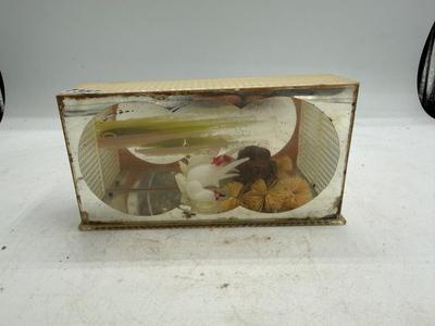 Vintage glass diorama