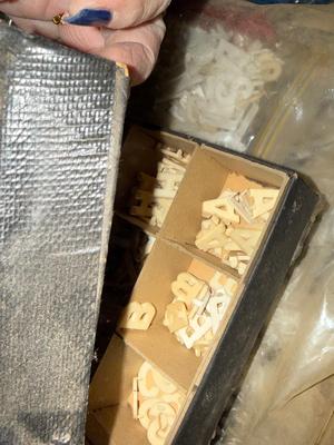 Several sets of letters