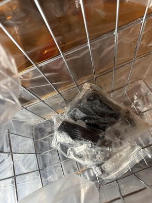 Metal basket & wall attachment