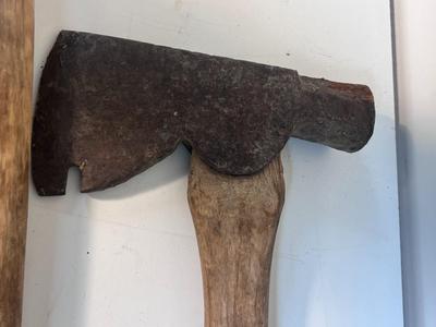 2 VINTAGE HATCHETS