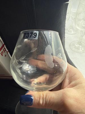 Princess house-heritage wine glasses & brandy snifter