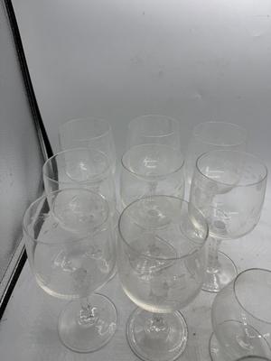 Princess house-heritage wine glasses & brandy snifter