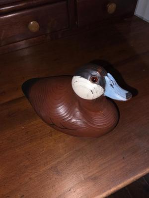 Wooden duck figure