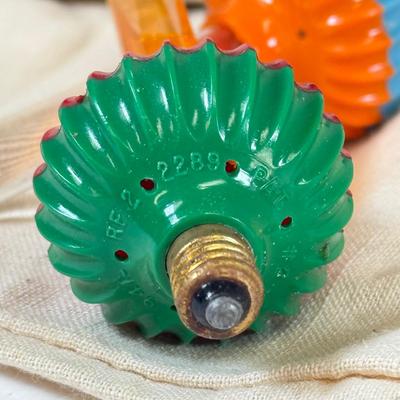 LOT 161: Vintage Christmas Holiday Light Bulbs, Wires & More