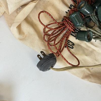 LOT 161: Vintage Christmas Holiday Light Bulbs, Wires & More
