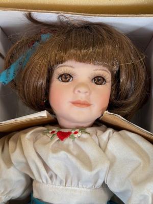 LOT 163: Limited Edition Taco Bell Porcelain Doll “Bella” w COA & Edwin M Knowles Baby Treasures w COA