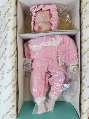 LOT 163: Limited Edition Taco Bell Porcelain Doll “Bella” w COA & Edwin M Knowles Baby Treasures w COA