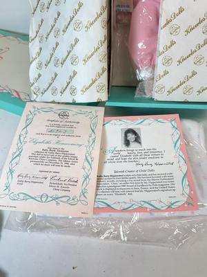 LOT 163: Limited Edition Taco Bell Porcelain Doll “Bella” w COA & Edwin M Knowles Baby Treasures w COA