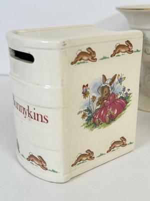 LOT 165: Lenox Disney Animated Classics Mickey & Minnie Mouse Salt and Pepper Shakers w/ Box, Egg Trinket Box w/ Box, Royal Doulton...