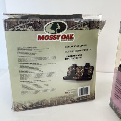 LOT 166: Mossy Oak & Real Tree Camo Car Seat Covers in Package