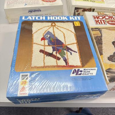 LOT 167: NIP Craft Kits: WonderArt, Latch Hook, Rugs & More