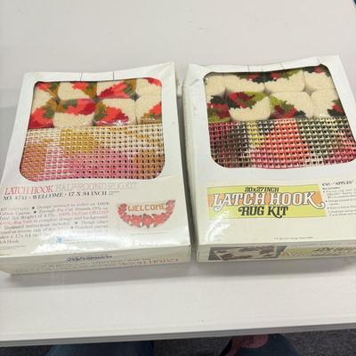 LOT 167: NIP Craft Kits: WonderArt, Latch Hook, Rugs & More