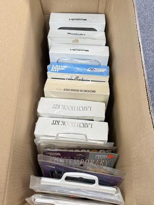 LOT 167: NIP Craft Kits: WonderArt, Latch Hook, Rugs & More