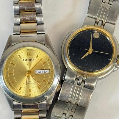 LOT 171: Men's Watches: Seiko, Tag Heuer, Pulsar, Elgin, Relic